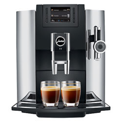 Jura E8 Bean-to-Cup Automatic Coffee Machine, Chrome